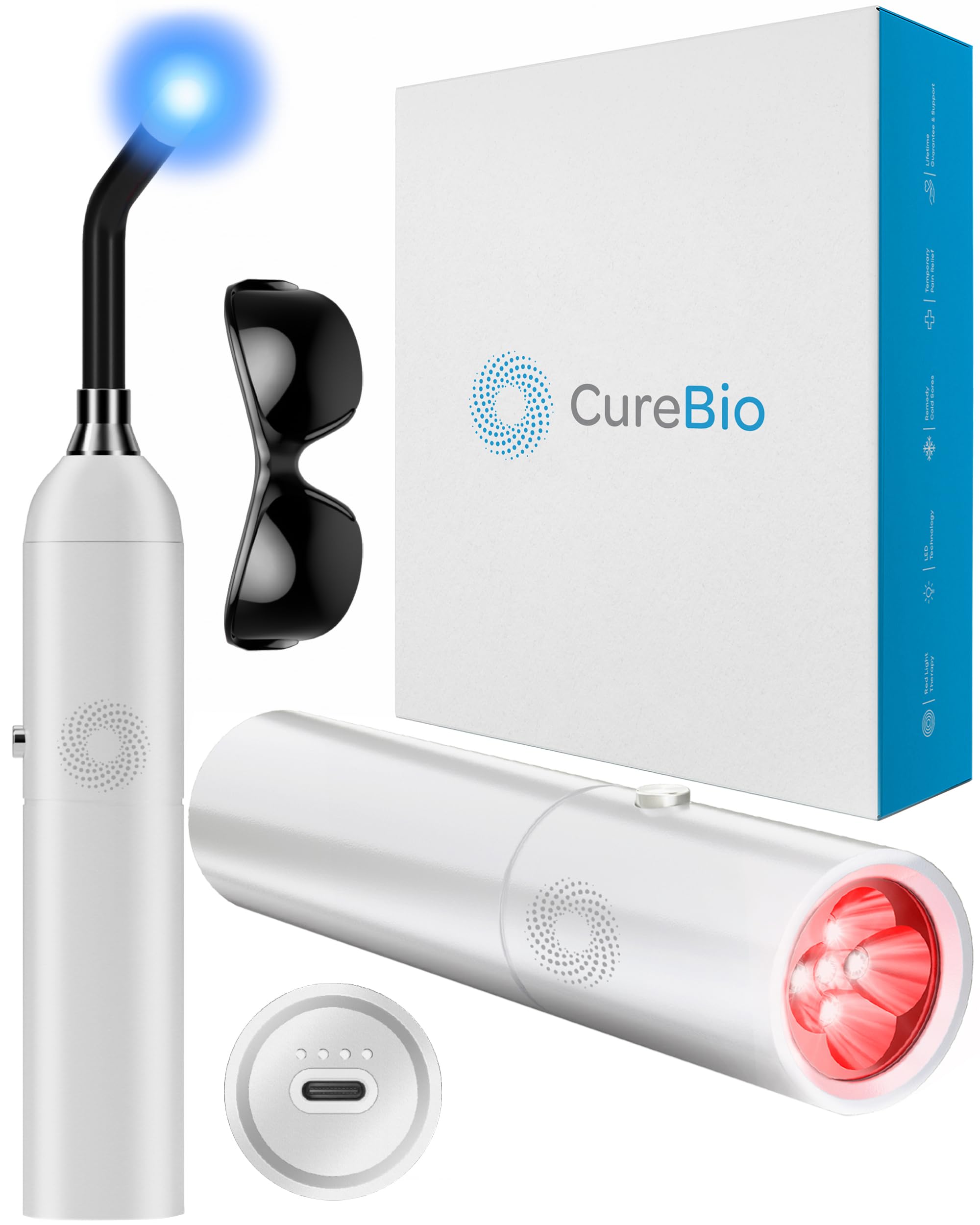 CureBio: luz infrarroja para boca, enfoque localizado para zonas pequeñas.