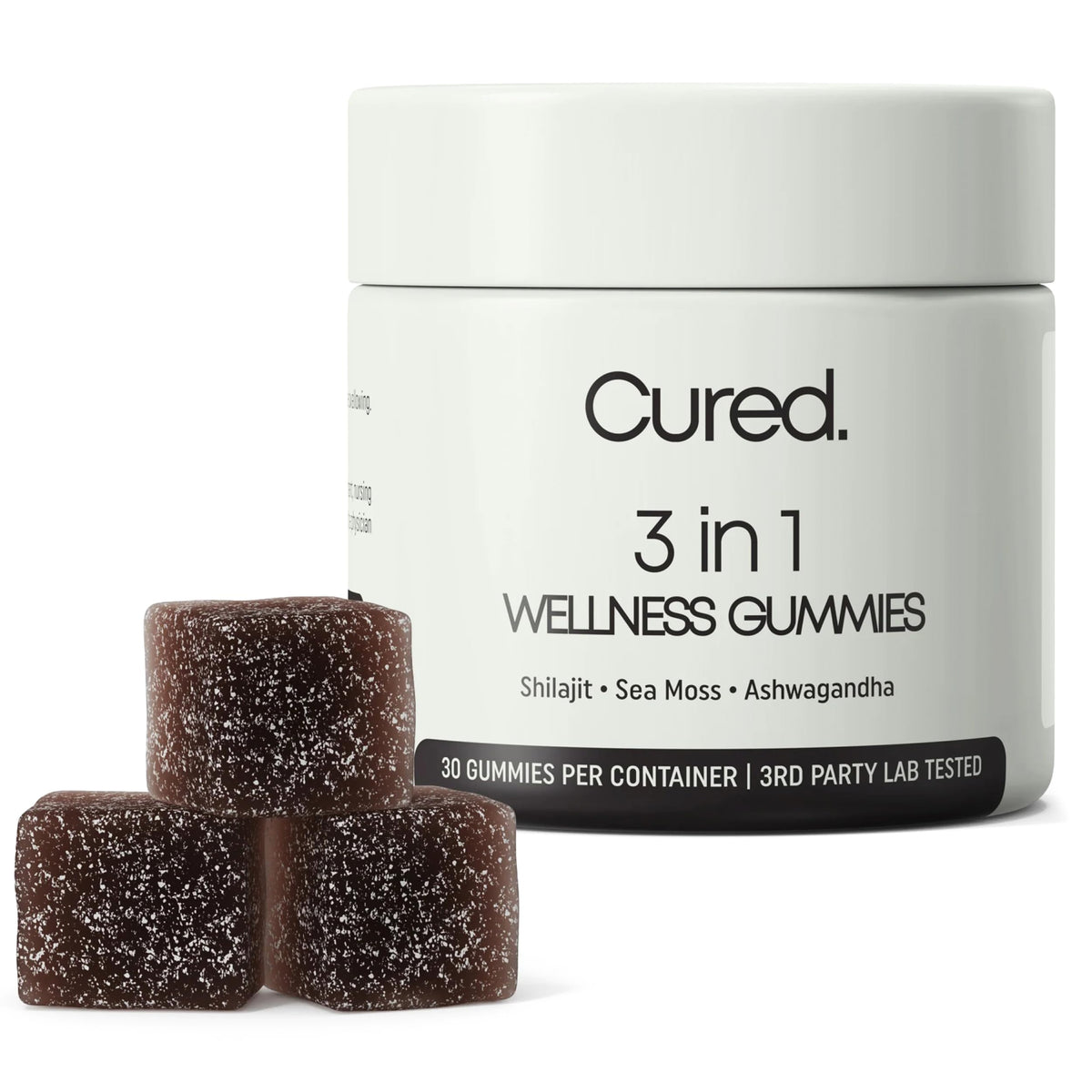 Gomitas de Shilajit puro Himalayo de Cured para energía sostenida durante el día.