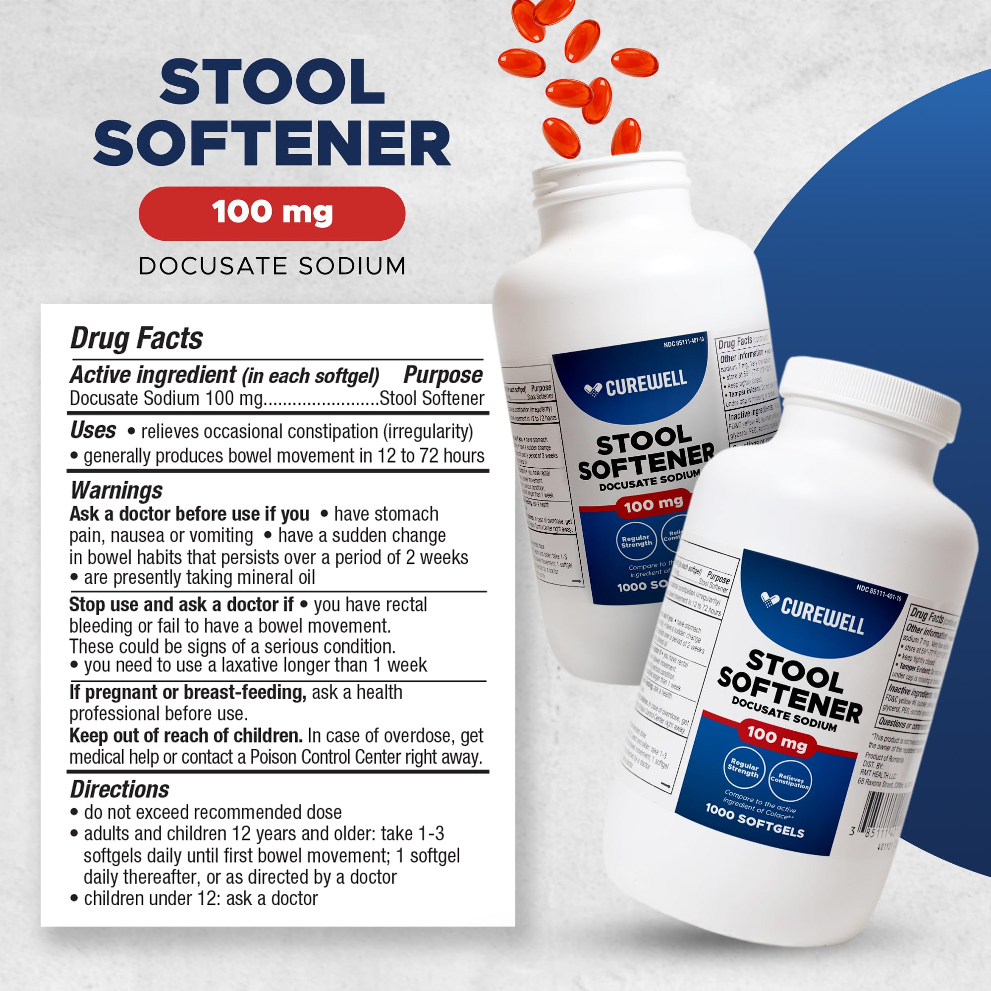 CUREWELL: escena en baño mostrando el producto para apoyo digestivo