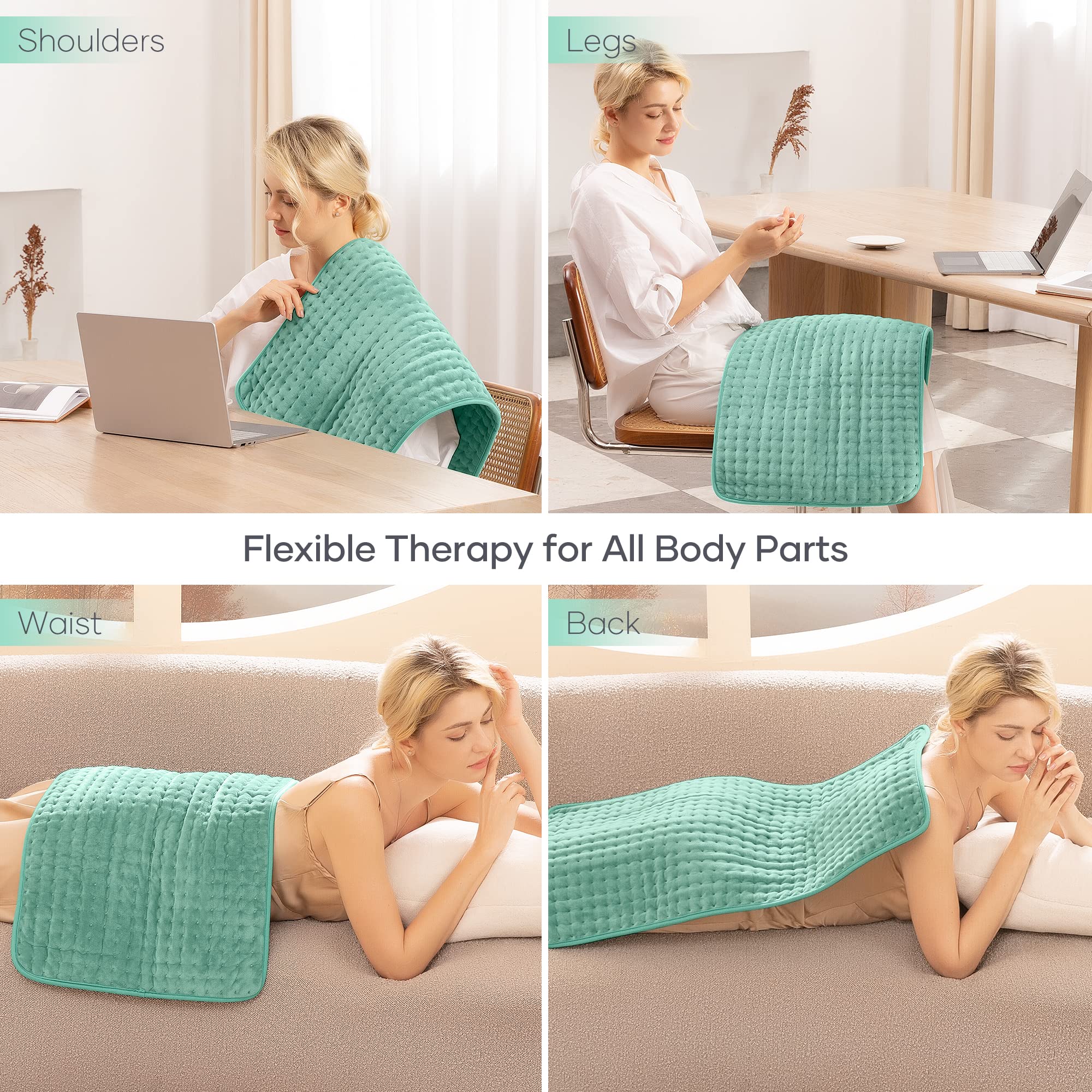 Seis niveles de calor para confort personalizado