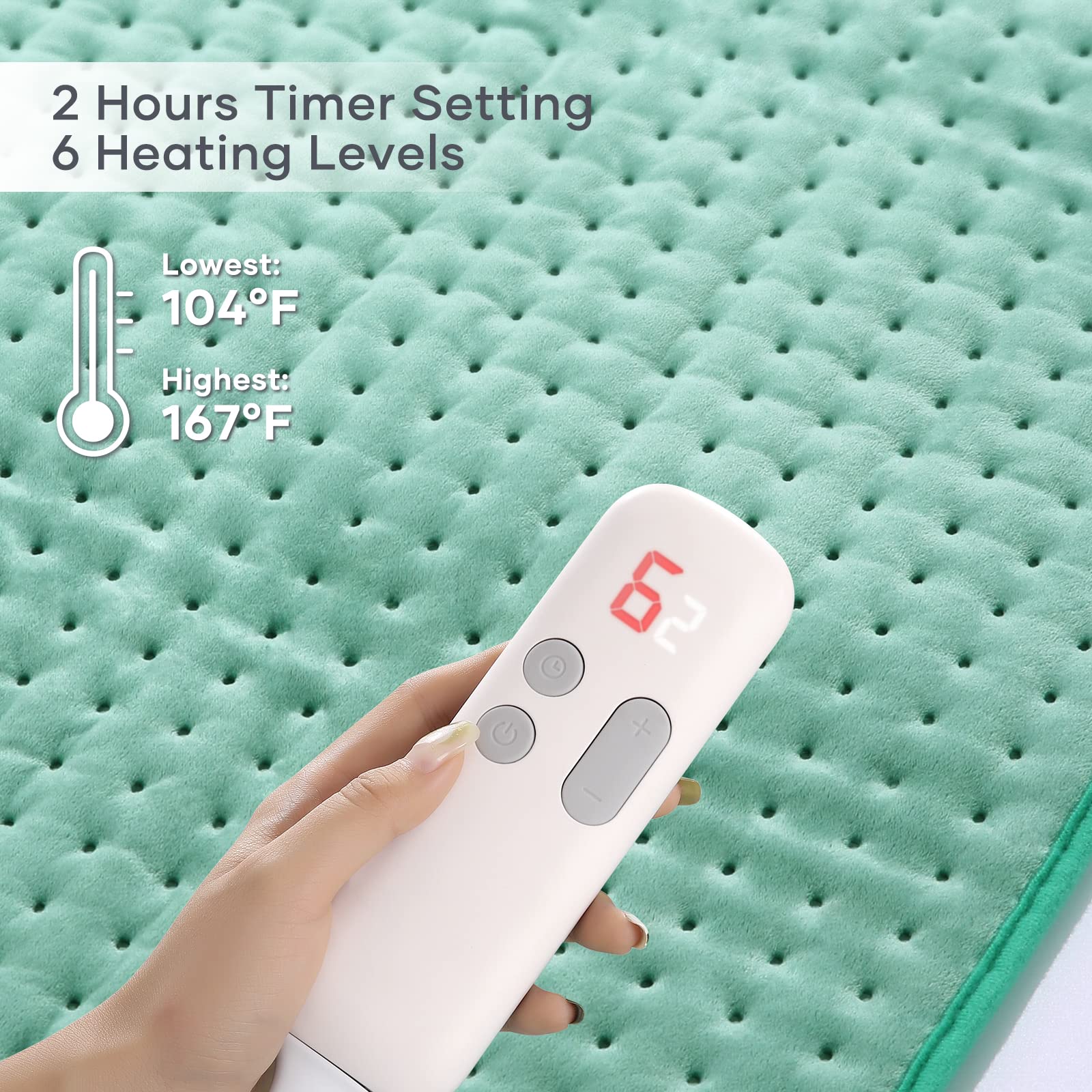 Control desmontable facilita usar la manta en diferentes lugares