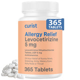 Curist 24h alergia: tabletas levocetirizina 5 mg listas para uso diario.