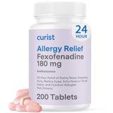 Curist fexofenadina 180 mg en caja con 200 tabletas para uso diario