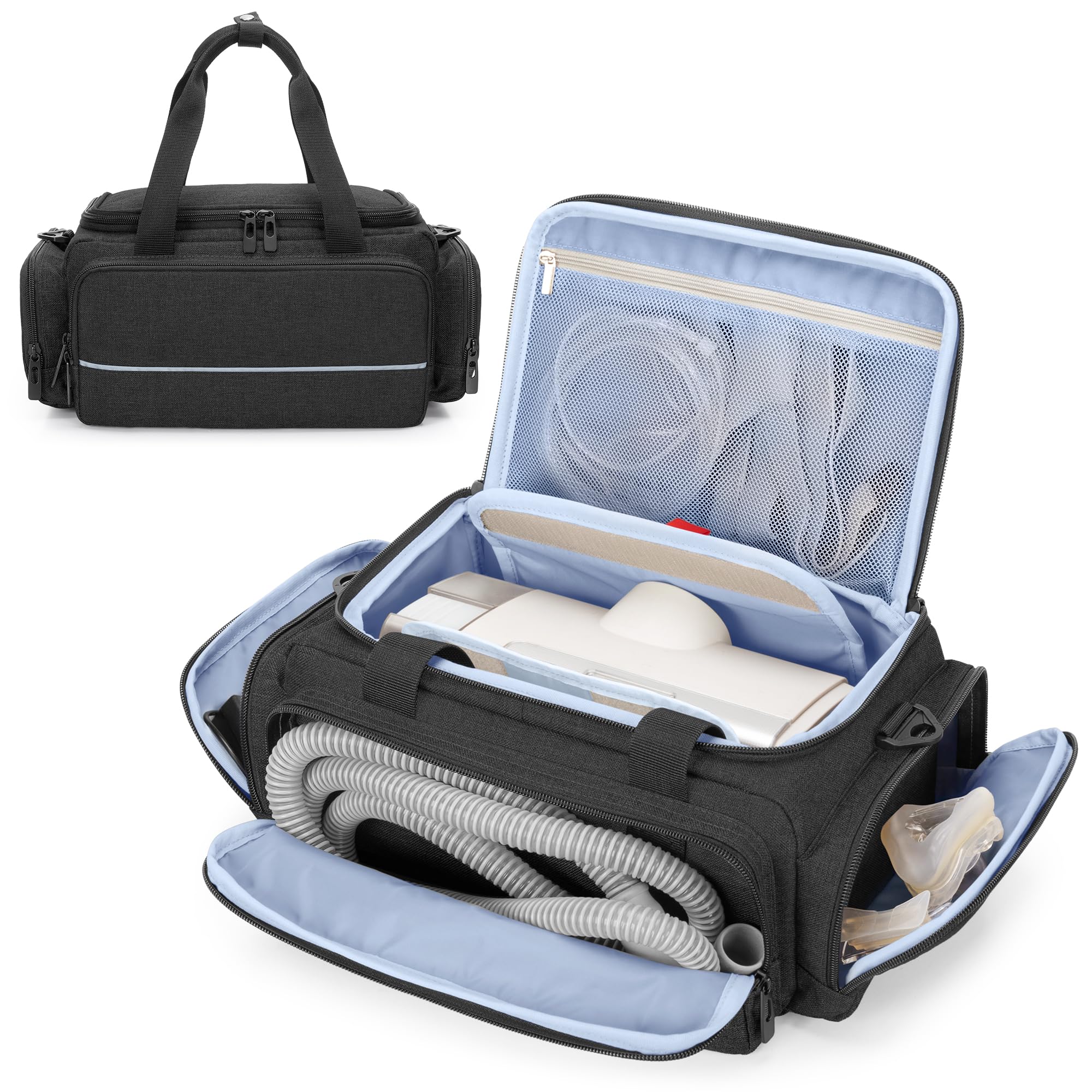 CURMIO bolsa CPAP: compatibilidad con AirSense 11 para viaje cómodo