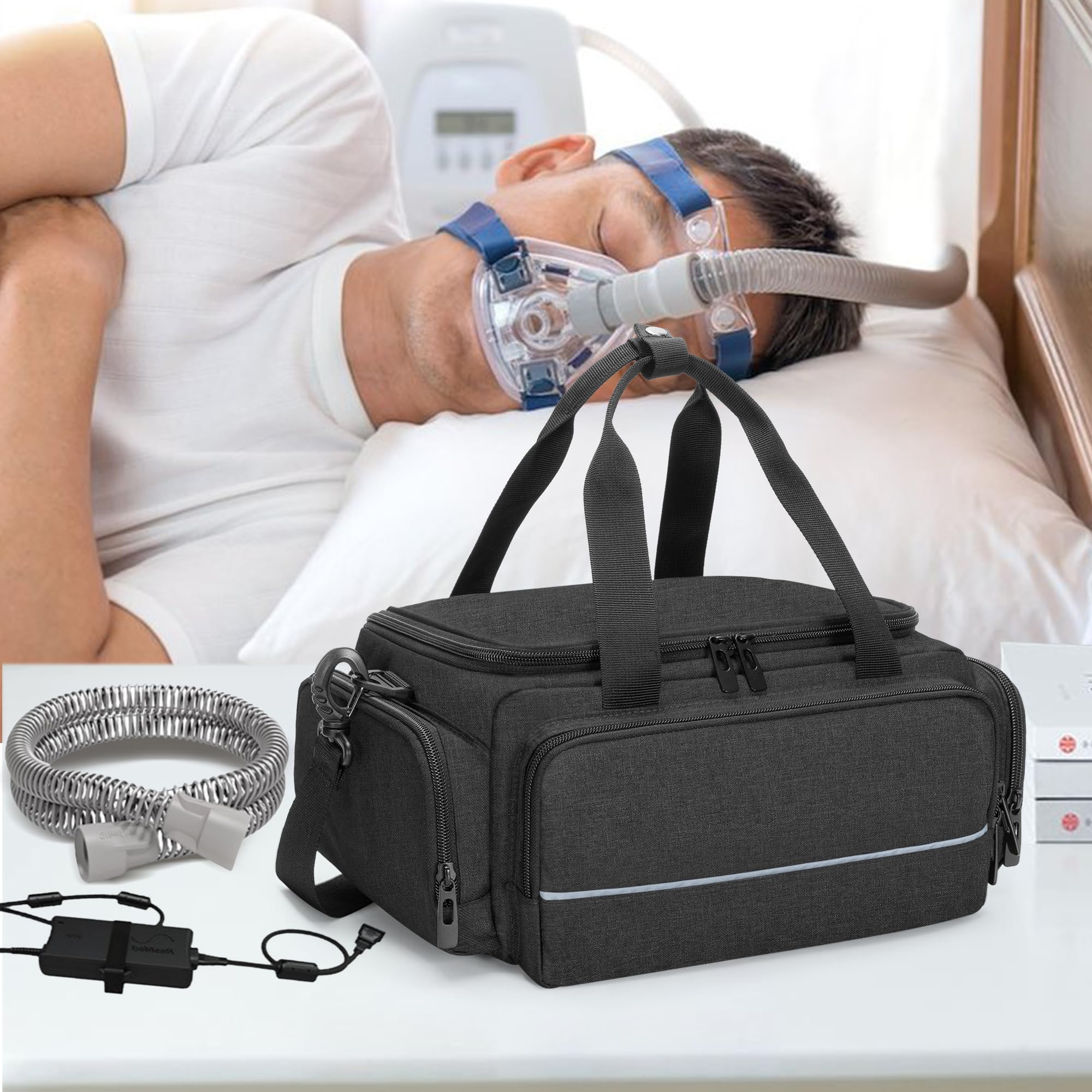 CURMIO bolsa CPAP: compatibilidad con Dreamstation y Luna G3
