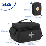 CURMIO organizador portátil ideal para medicinas en salidas cortas.