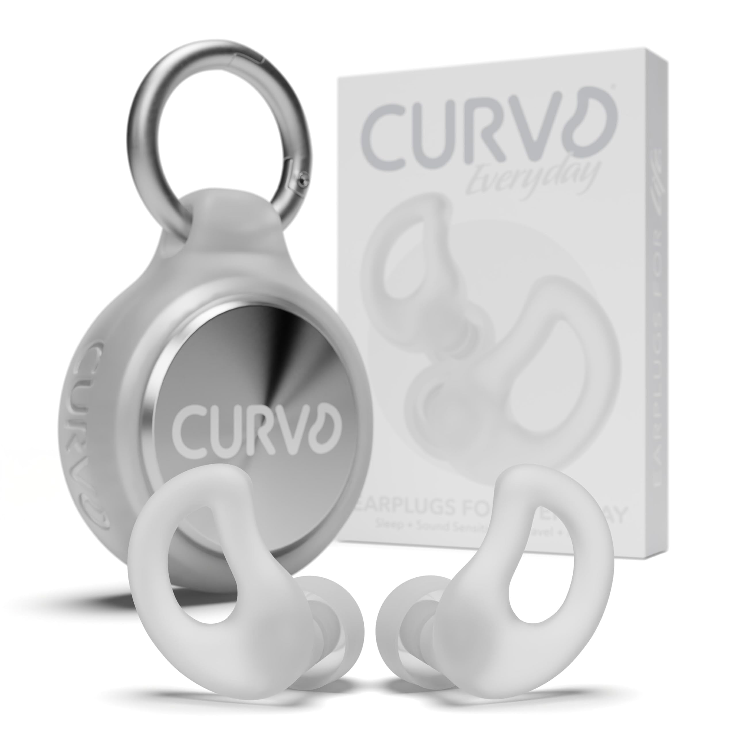 Curvd Earplugs: descanso nocturno gracias a la reducción de ruido y ajuste cómodo.