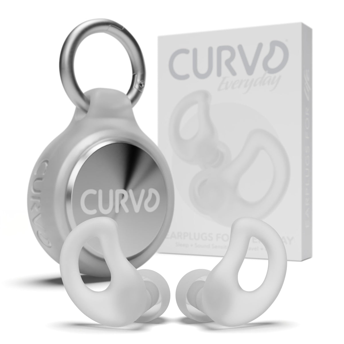 Curvd Earplugs: descanso nocturno gracias a la reducción de ruido y ajuste cómodo.
