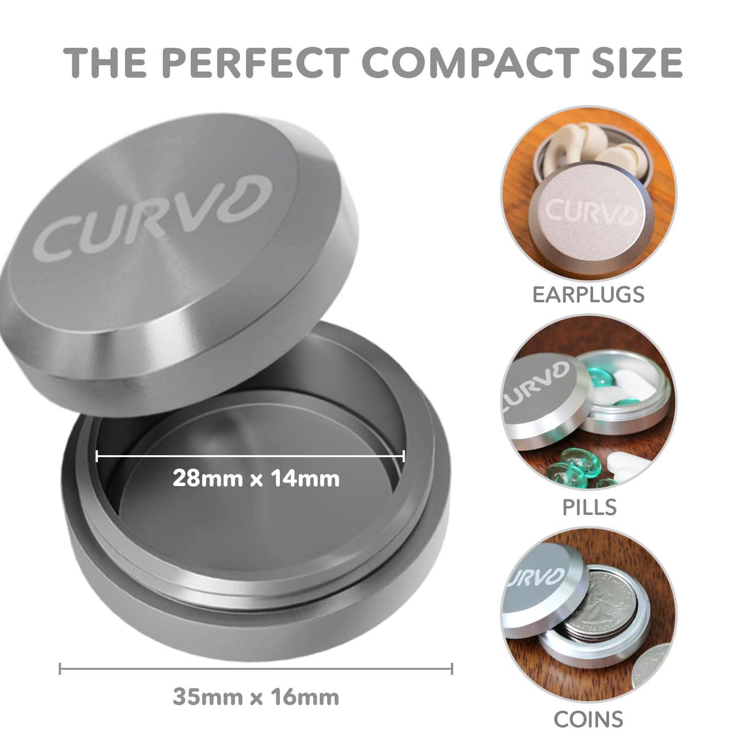 CURVD estuche impermeable de aluminio: protección fiable en condiciones húmedas.