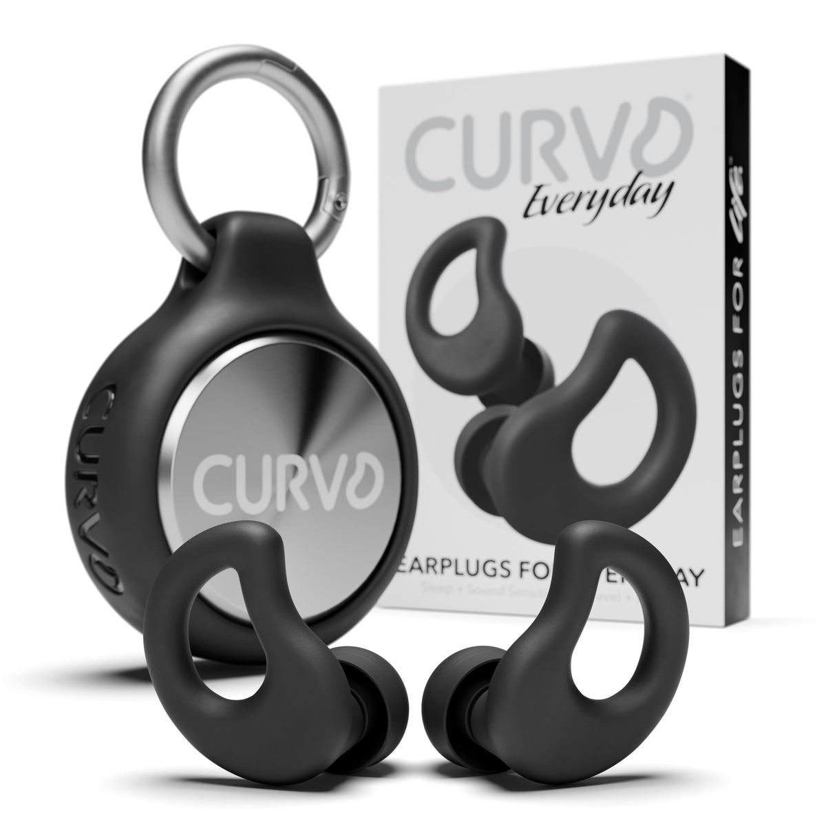 CURVD tapones para oídos para dormir bloquean ruidos para un descanso profundo.