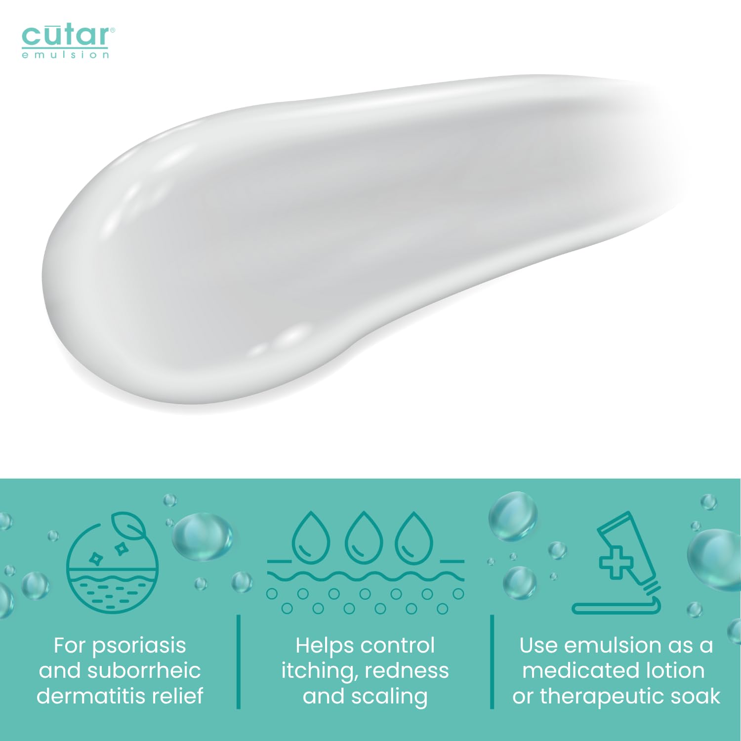 Cutar Emulsión Crema, aplicación en la mano para alivio puntual
