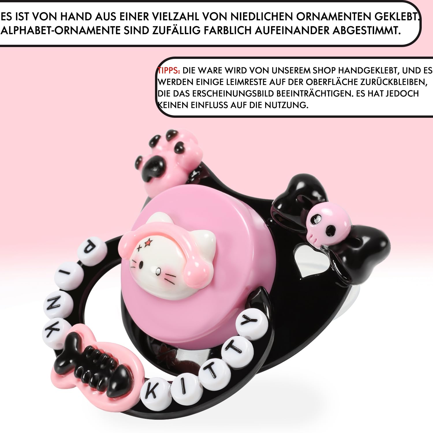 CutiePlusU pacificador adulto, accesorio para atuendos y estilo