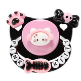 CutiePlusU pacificador adulto rosa gatito: diseño tierno para combinar con estilos