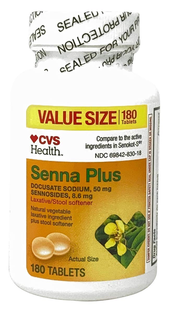 CVS Health tabletas suavizantes de heces, frente al envase, alivio suave para irregularidades.