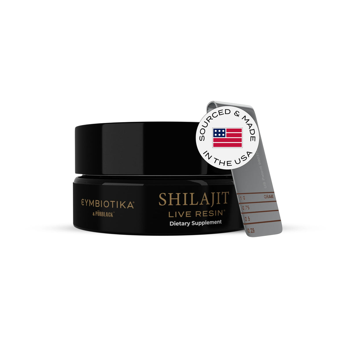 CYMBIOTIKA Resina Shilajit Himalaya 500mg, bote: energía sostenida para el día