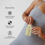 CYMBIOTIKA liposomal D3 K2 CoQ10 paquetes individuales en mano