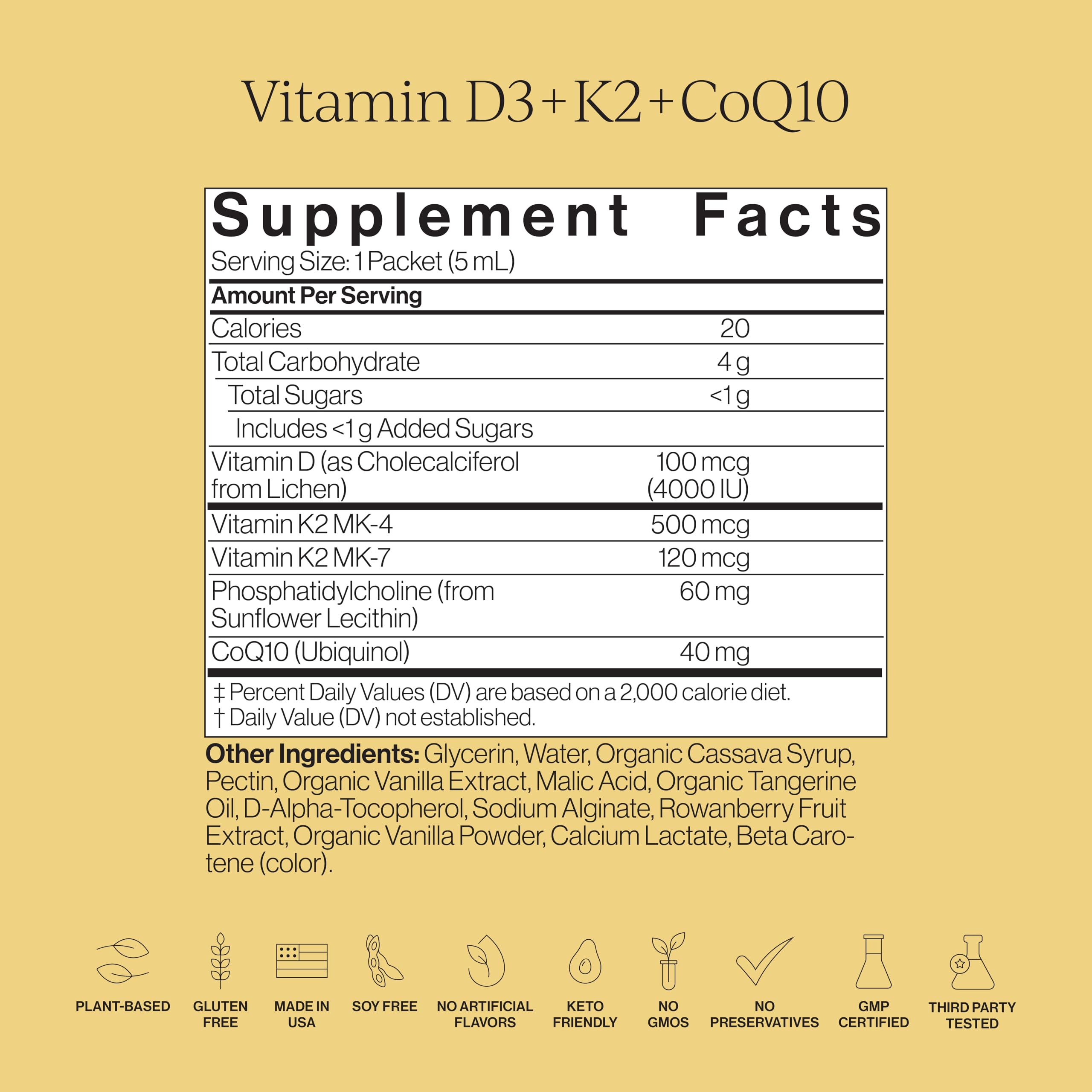 CYMBIOTIKA liposomal D3 K2 CoQ10 sobrecito para viaje
