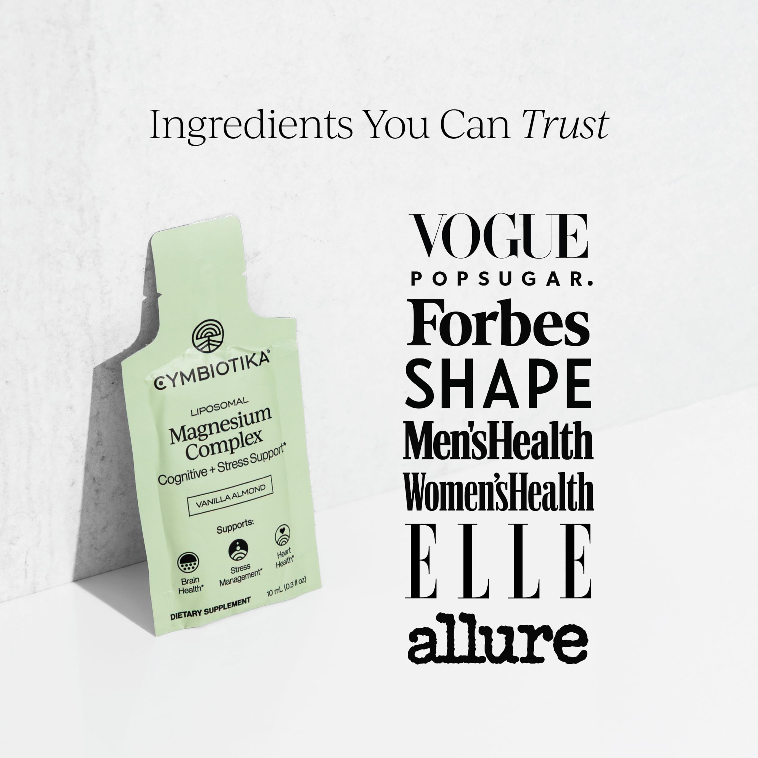 CYMBIOTIKA Liposomal Magnesium Complex, uso diario, apoyo a energía y equilibrio nervioso.