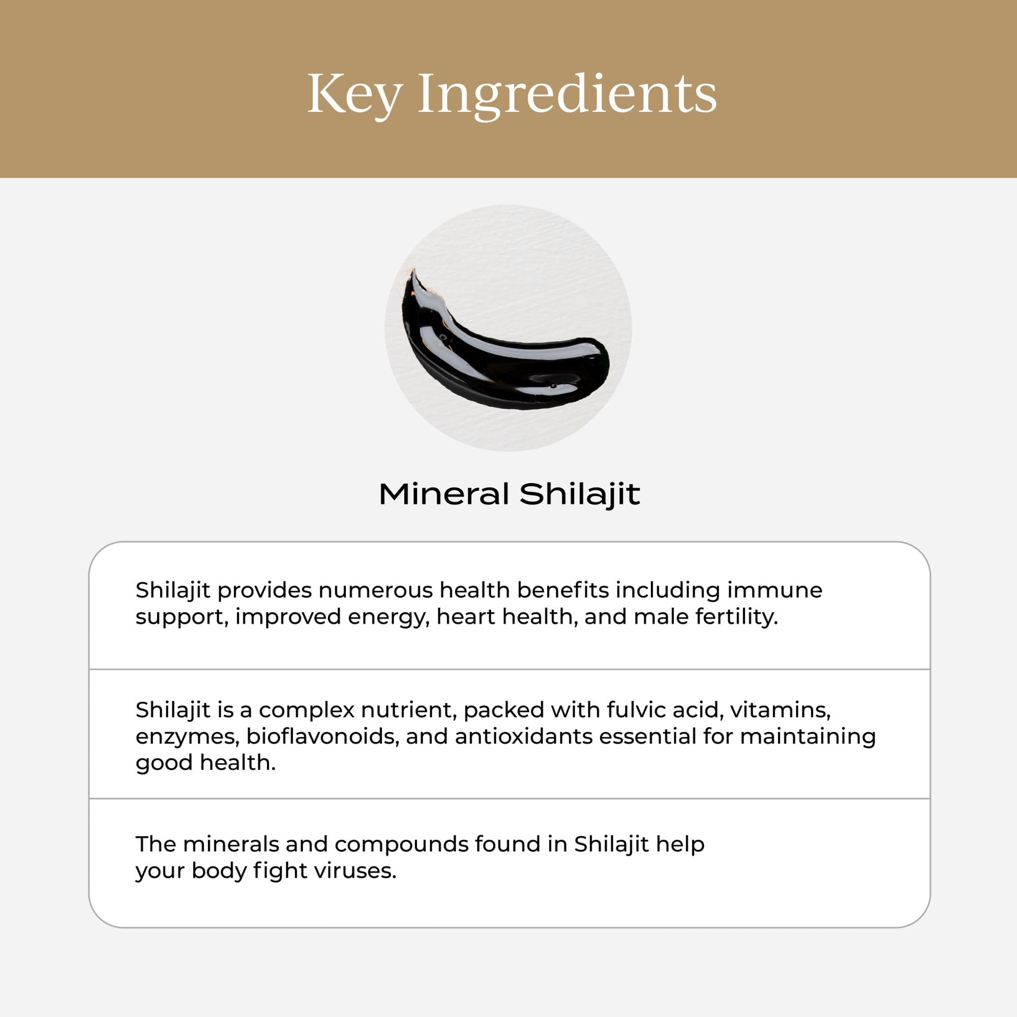 CYMBIOTIKA Resina Shilajit Himalaya 500mg, taza de agua: uso diario sencillo