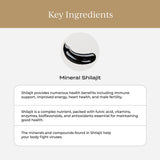 CYMBIOTIKA Resina Shilajit Himalaya 500mg, taza de agua: uso diario sencillo