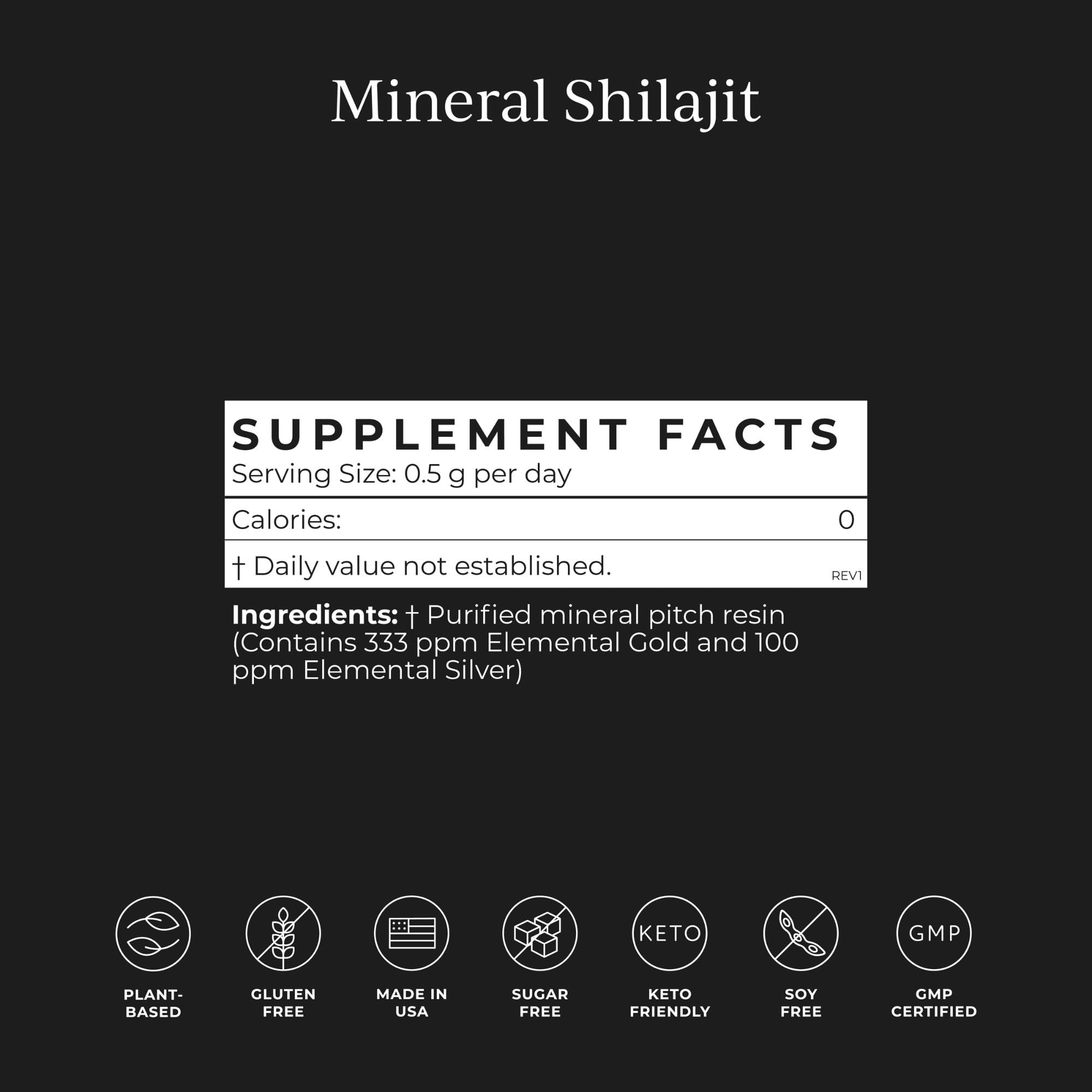 CYMBIOTIKA Resina Shilajit Himalaya 500mg, textura oscura: experiencia sensorial natural