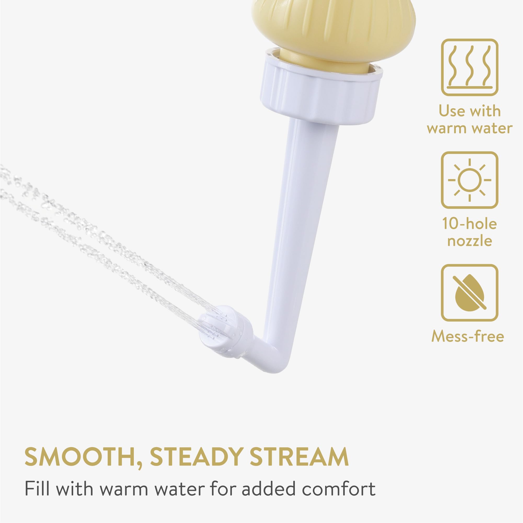 Cynpel bidé portátil con gran capacidad de agua para mayor comodidad.