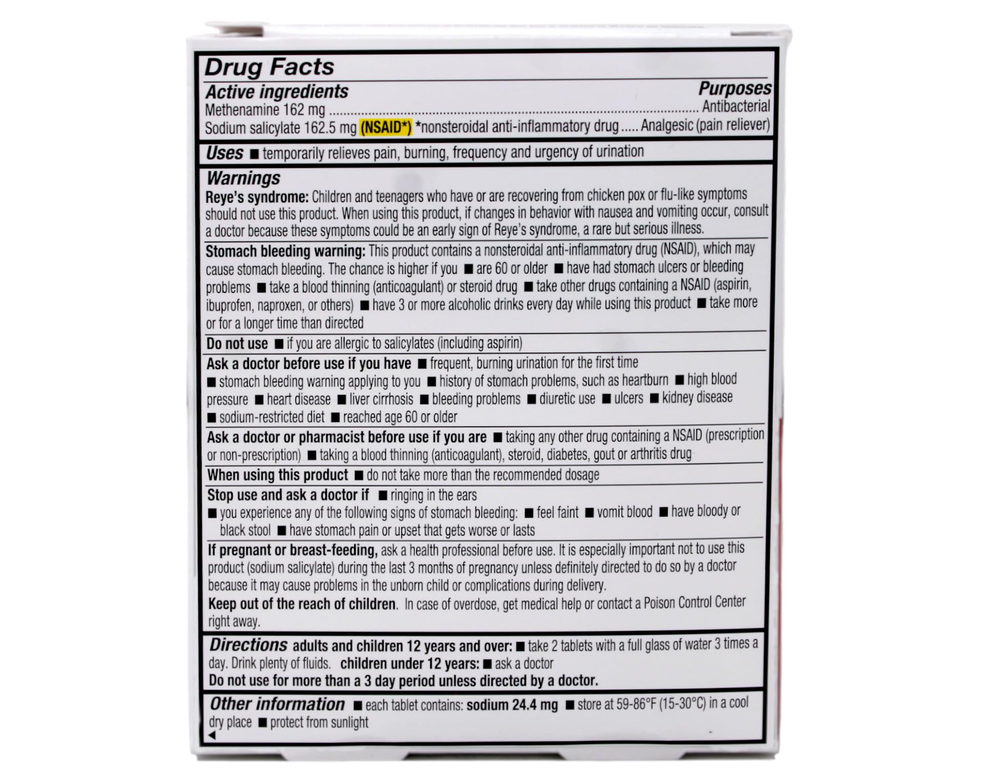 Cystex Plus tabletas: dosis para alivio diario de molestias.