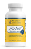 CytoQuel de Researched Nutritionals en botella, apoyo diario a la salud inmunitaria.