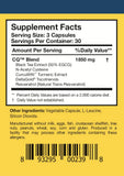 Detalle de la formulación de CytoQuel con Curcuma CurcuWIN, NAC y Resveratrol.