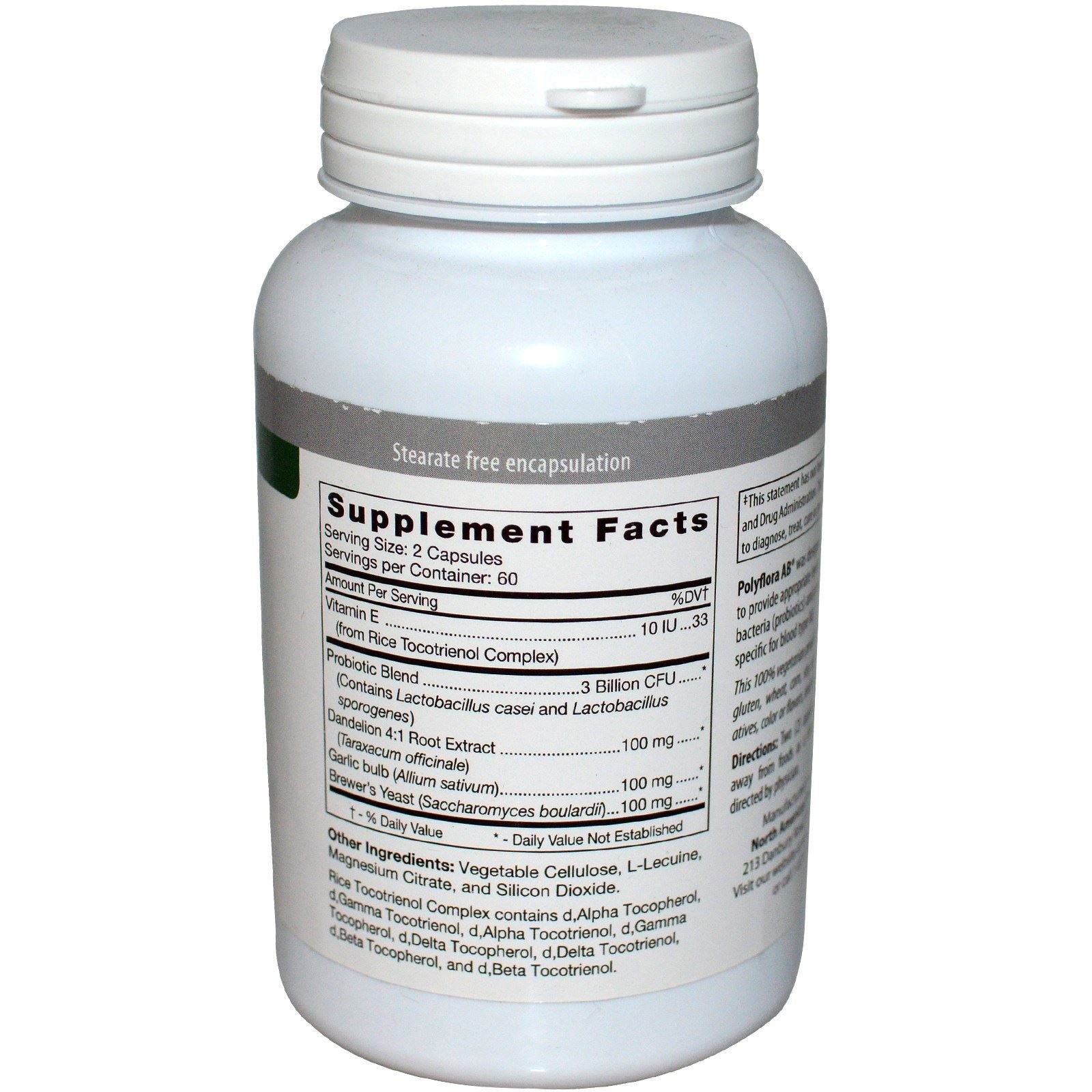 D'Adamo Polyflora AB 120 Vcaps cápsulas listas para uso diario y bienestar intestinal