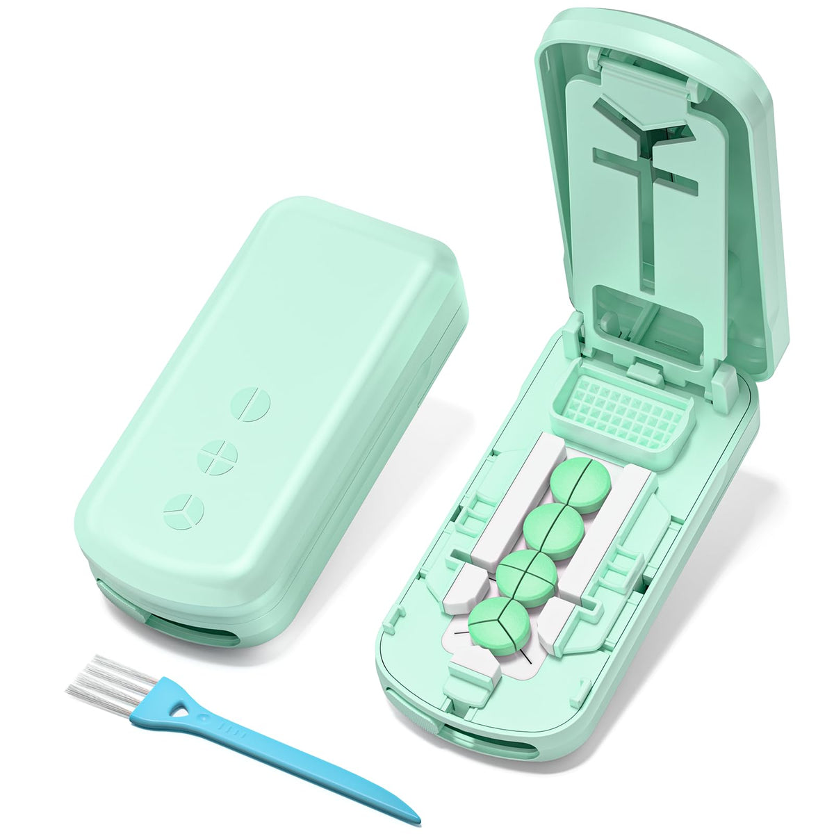 Daviky cortador-pastillas pequenãs: corte preciso para pastillas diminutas, cómodo y seguro.
