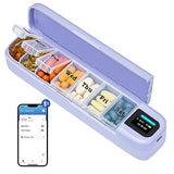 Daviky organizador de píldoras con alarma, ideal para no olvidar dosis diarias.