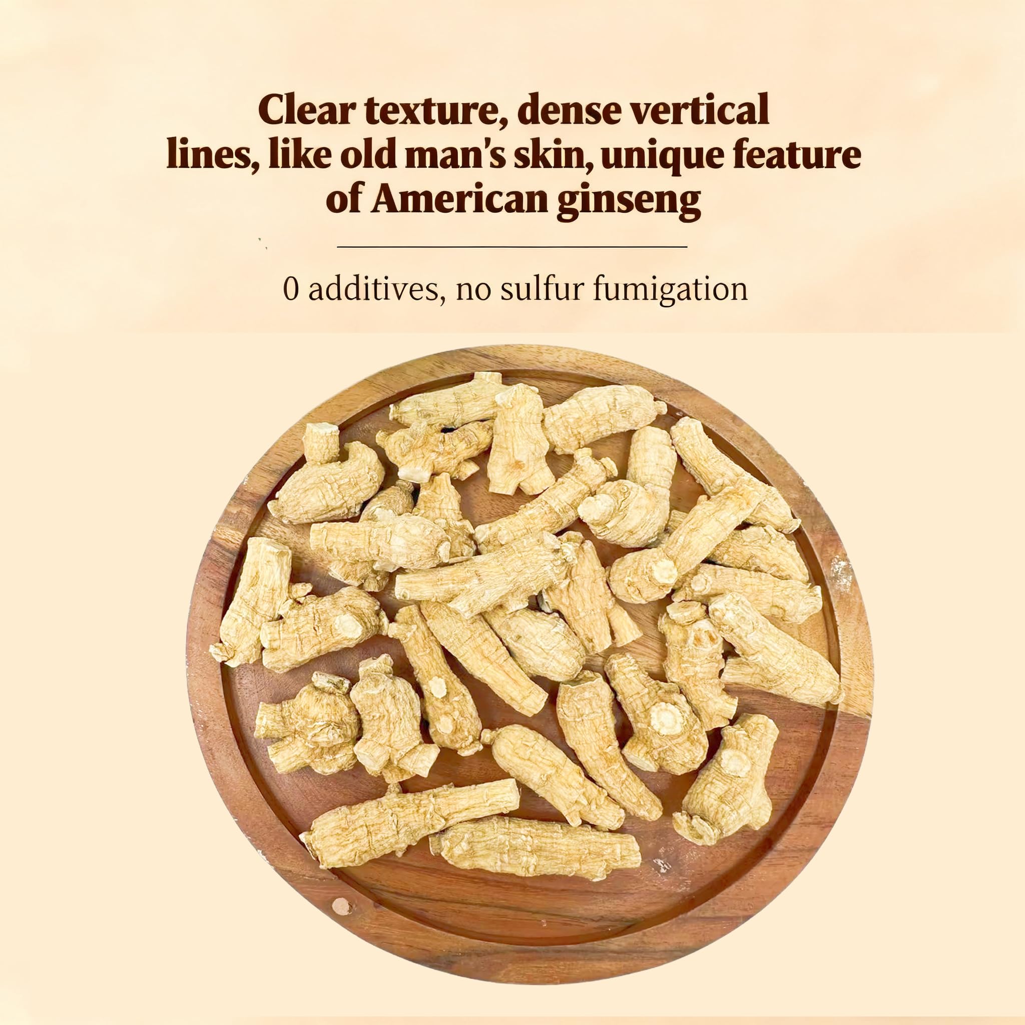 DABC OAK LAND ginseng Wisconsin, corte para usos culinarios y energía diaria.