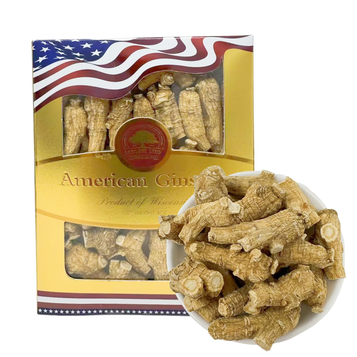 DABC OAK LAND ginseng Wisconsin, raíz para energía natural y enfoque.