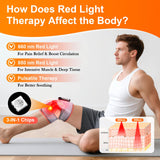 DABLEIBEN knee massager emits red light for recovery
