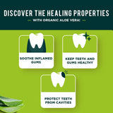 Aloe vera en Dabur Herbal para cuidado bucal natural.