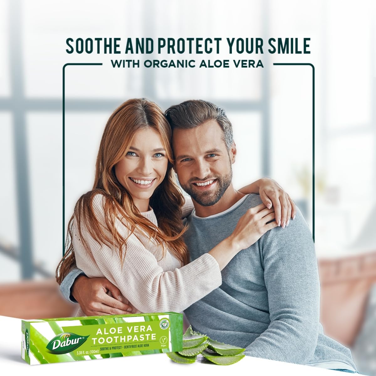 Textura suave Dabur Herbal para cepillado diario.