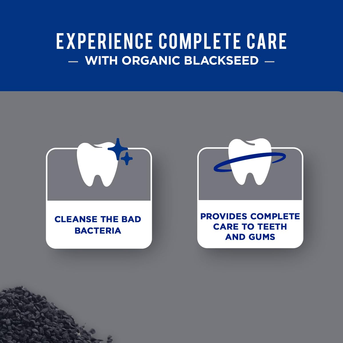 Ingredientes con semilla negra en Dabur Herbal para experiencia natural.