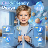 DADA-TECH cepillo infantil en mano, diseño ergonómico y seguro para manos pequeñas.