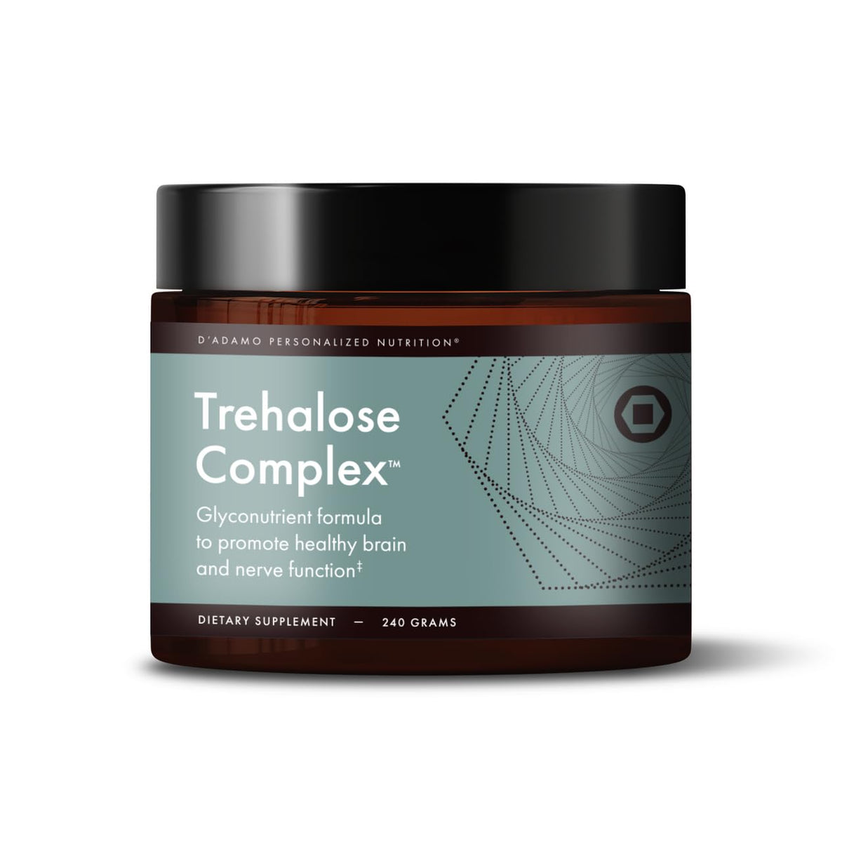 D'Adamo Genoma Nutritionals Trehalose Complex, bote de 240 g para uso diario.
