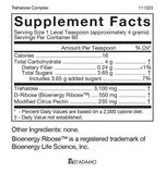 D'Adamo Genoma Nutritionals Trehalose Complex, etiqueta sin aditivos para una experiencia limpia.