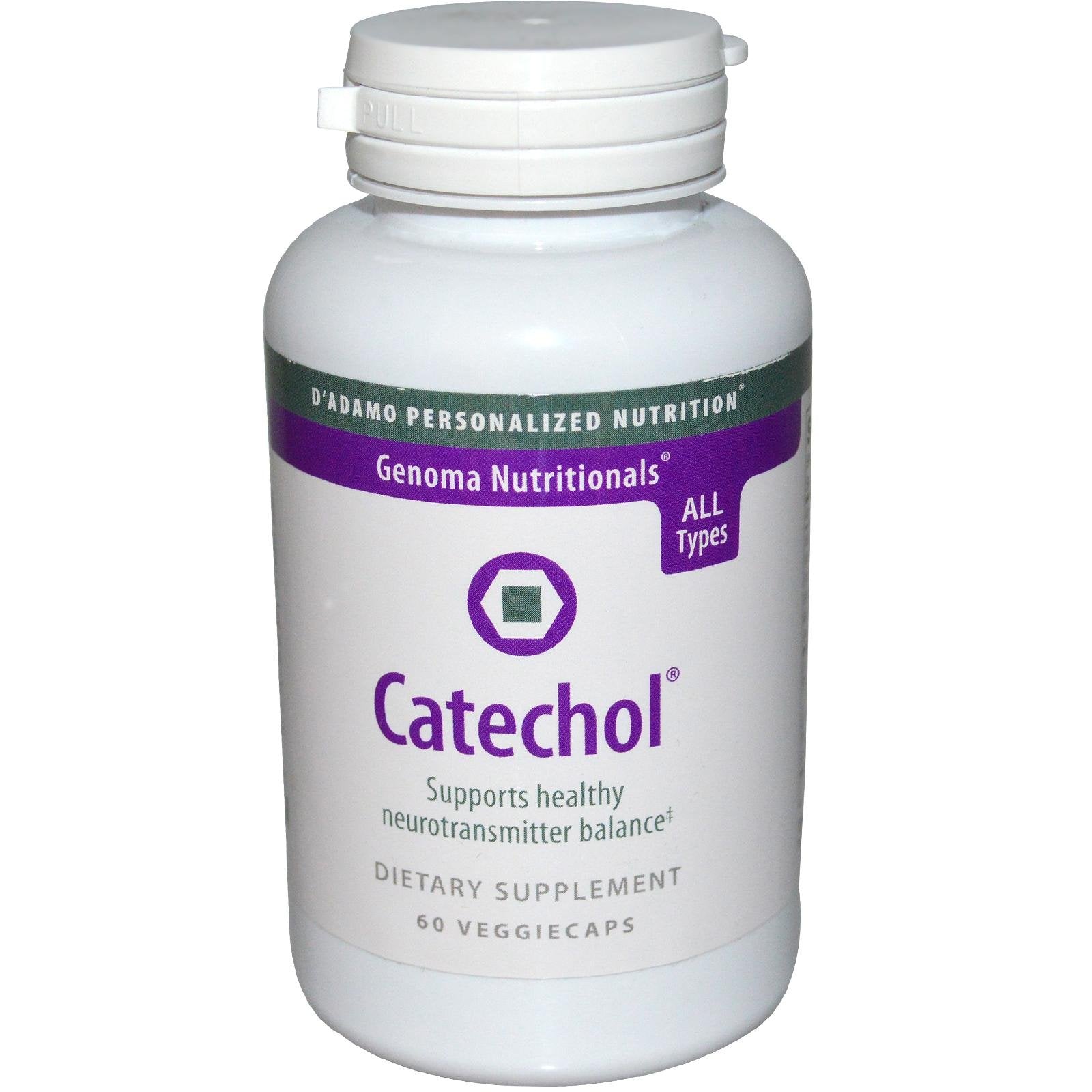 D'Adamo Nutrición Personalizada Catechol cápsulas para equilibrio de neurotransmisores