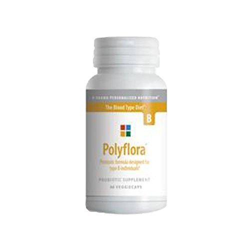 D'Adamo Polyflora B frasco de 120 cápsulas para uso diario.