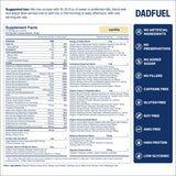 Proteína de suero aislada de DADFUEL; soporte muscular diario.
