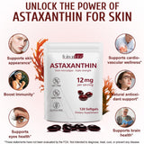 Etiqueta detallada de Daiasns Astaxantina, transparencia de fórmula natural.