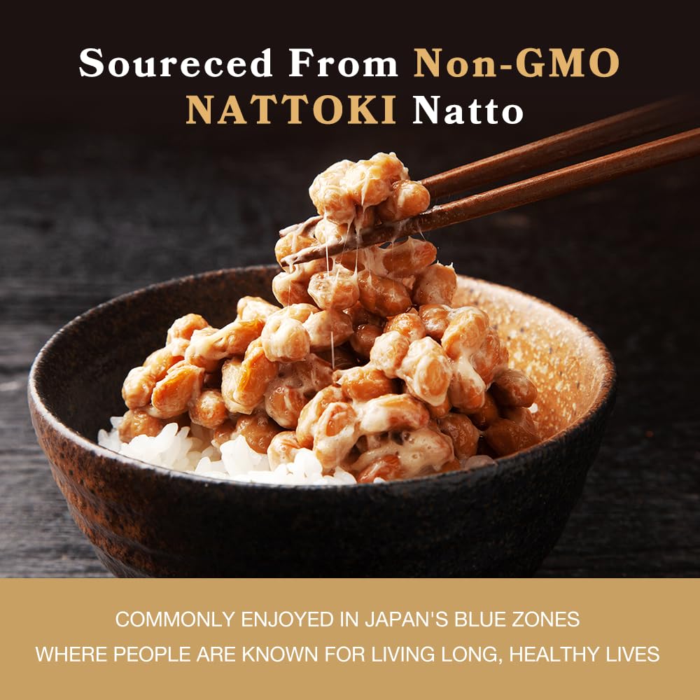 DAIKEN nattokinase 5000fu, cápsulas veganas aptas para dietas limpias.