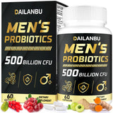 Dailanbu Probióticos para Hombres, frasco de cápsulas para apoyo digestivo diario