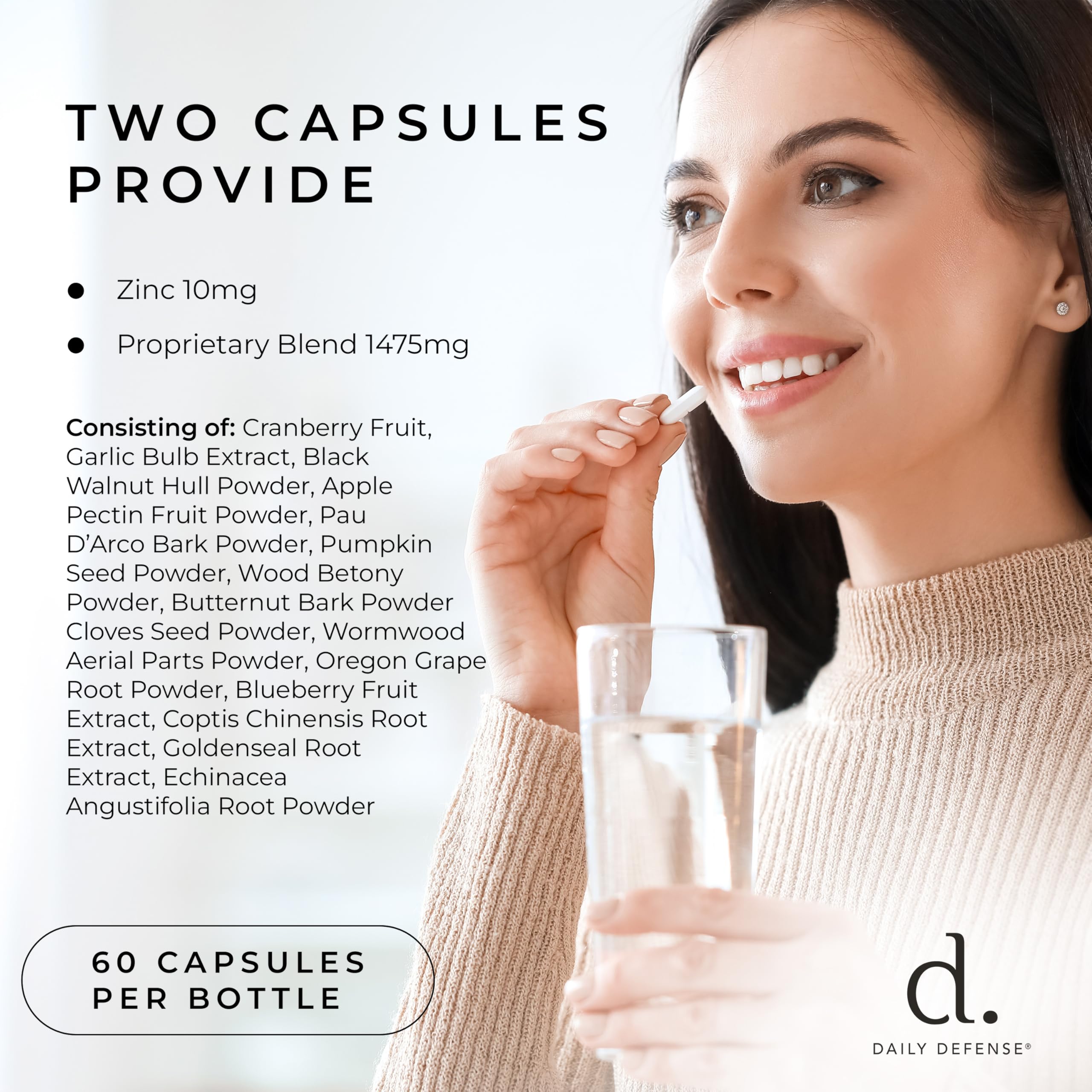 Daily Defense cascara-nogal-negro-capsulas: cápsulas con cáscara de nogal negro