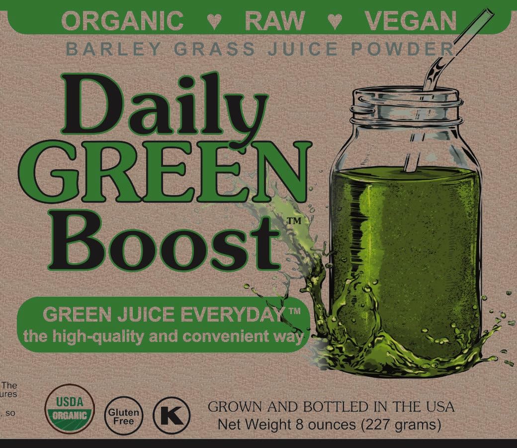 Daily Green Boost: frasco ámbar que preserva la potencia del producto.