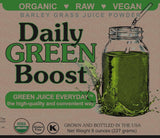 Daily Green Boost: frasco ámbar que preserva la potencia del producto.